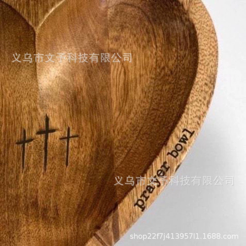 [跨境新品New Heart Prayer Bowl心祈祷碗祈祷碗祈祷 卡送人的礼物]
