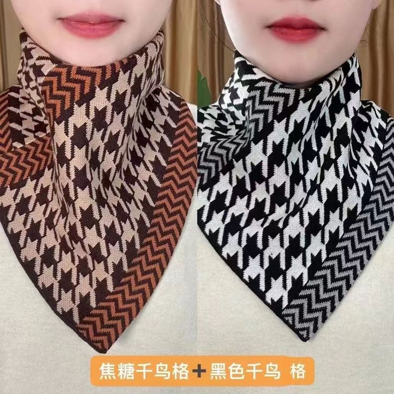 围脖新款尚时绒布秋冬季护颈韩版防寒百搭脖套保暖气质三角围巾|undefined