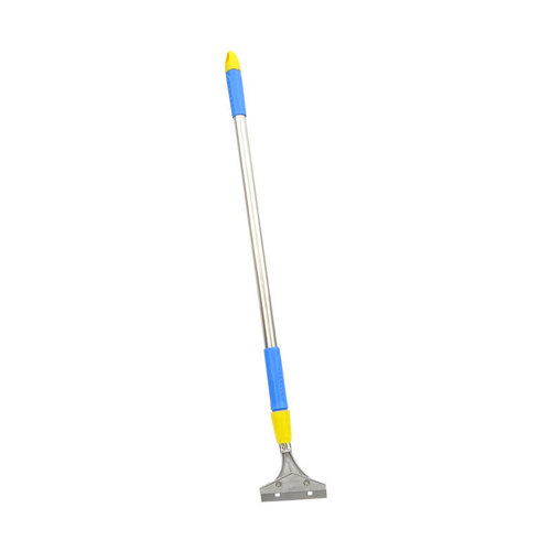 1.2m long shovel blade cleaning tool stainless steel telescopic rod scraper small advertising white dust wall scraper tool