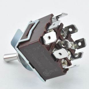 Button switch gray brown MTS-303 nine-leg three-gear direct plug welding rocker switch ON-OFF-ON