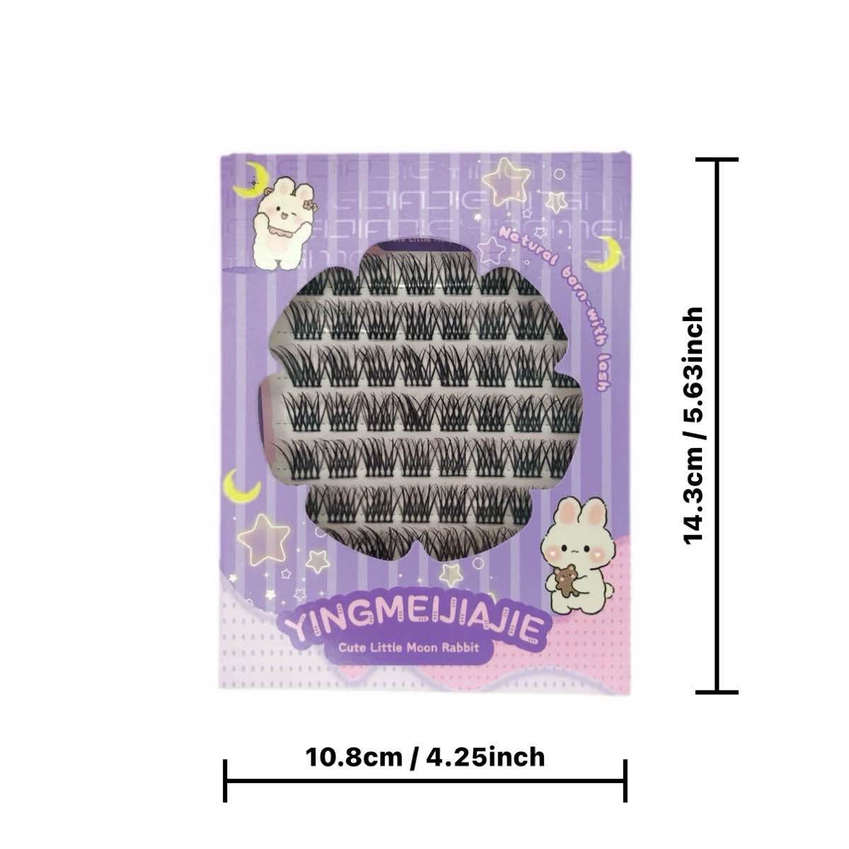 Caja de regalo de pestañas falsas transfronterizas empaquetadas en ocho filas YF27 densas adecuadas para DIY demonios sin pegamento pestañas falsas