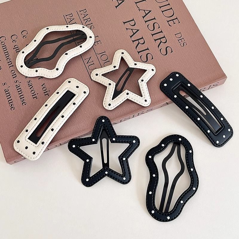 Temperamento ondulado punto de estrella nebulosa clip de pelo frontal lateral clip de frangeo clip de cabeza atrás clip de pelo BB roto