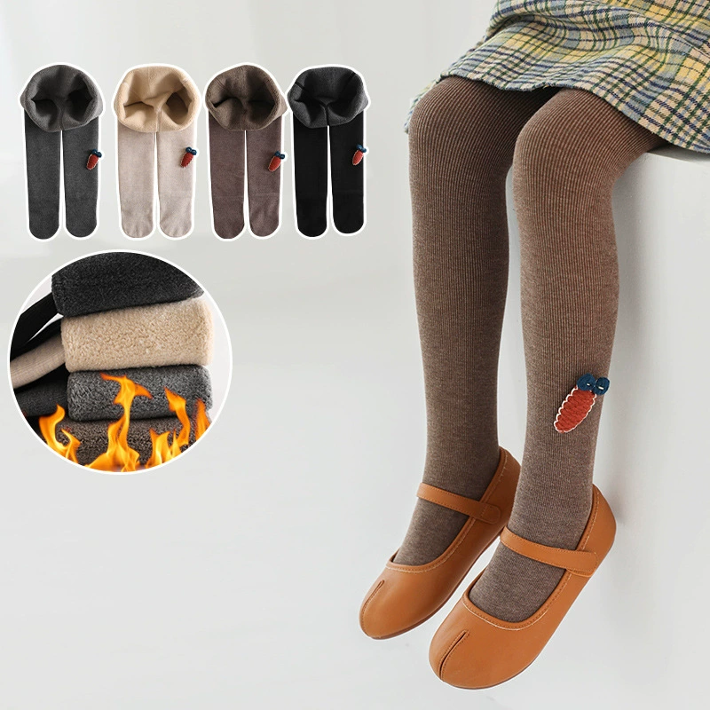 Дети Демисезонные колготки, теплые мультфильм carrot warm джинсы, утолщенные