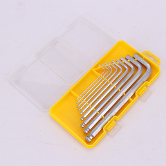 Plug-in card hexagonal wrench set, repair hexagonal wrench, 9-piece ball head torx hexagonal wrench set