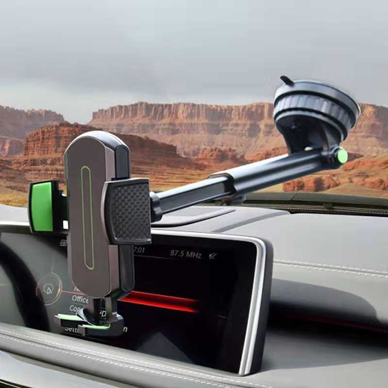 Nuovi materiali creativi con console centrale a ventosa con asta telescopica estesa, parabrezza, supporto per telefono per auto_voghion.com