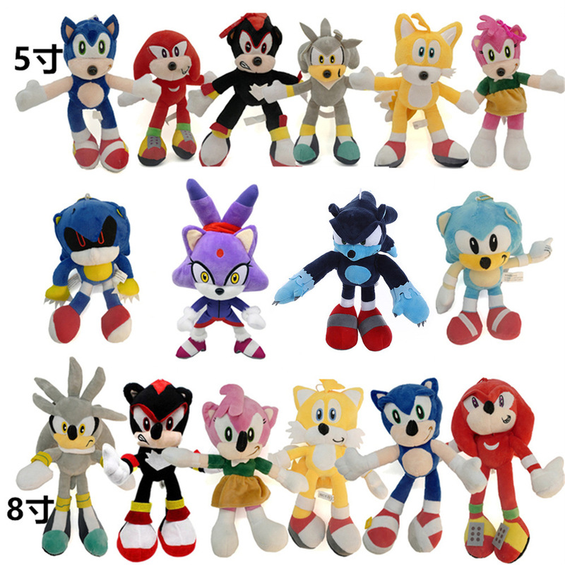New Factory Wholesale Sonic the Hedgehog Plush Toy Keychain Slippers Doll Cross-Border Selection