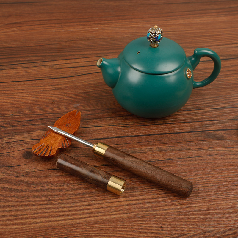 小号黑檀木茶针茶刀普洱茶黑茶白茶茶具配件厂家直供翘茶刀木质_