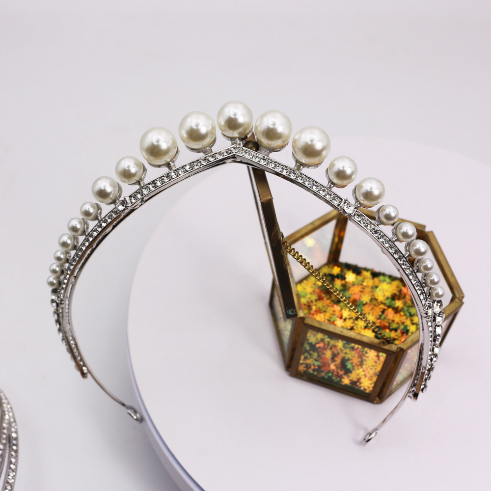 Title 8, Couronne de Mariée Alliage Perle Diadème de Mar...