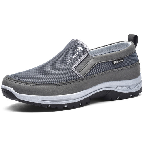 Cross-border large size casual sports shoes, men's mesh breathable walking shoes, foreign trade slip-on slip-on shoes, size 49