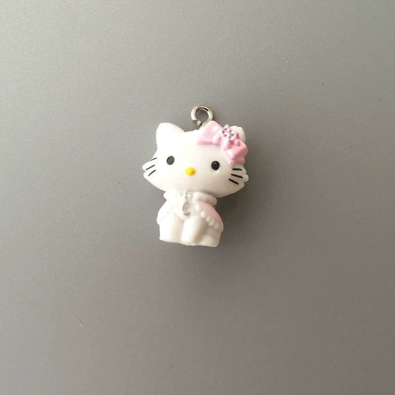 Hello Kitty, маленькая мини-фигура, подвеска, handmade