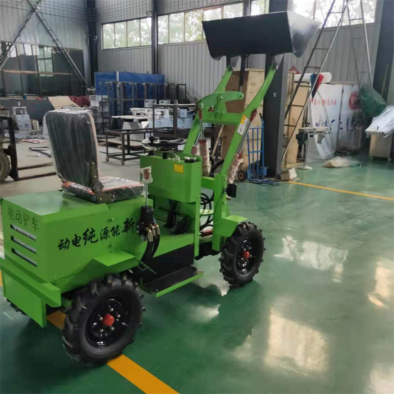 农用养殖场四驱电动小铲车 微型建筑机械柴油装载机小型轮式铲车