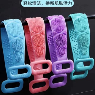 双面洗澡软硅胶搓澡巾加长款加厚180克长条后背搓背神器洗澡巾