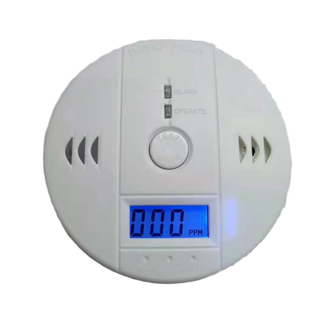 Detector de monóxido de carbono independiente para uso doméstico con alarma CO, factura especial transfronteriza, alarma de monóxido de carbono para comercio exterior