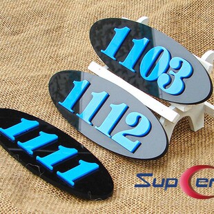 Plexiglass Hotel House Number Hotel Box Room Number Support Processing