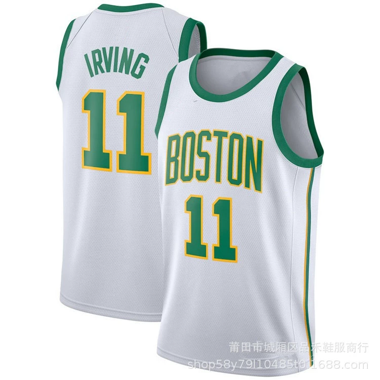 Футболки джерси Celtics №11 Ирвинг, вышитая баскетбольная форма Ирвинг, доставка