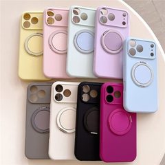 旋转支架磁吸液态硅胶苹果16手机壳ai按键全包iPhone17保护套15软