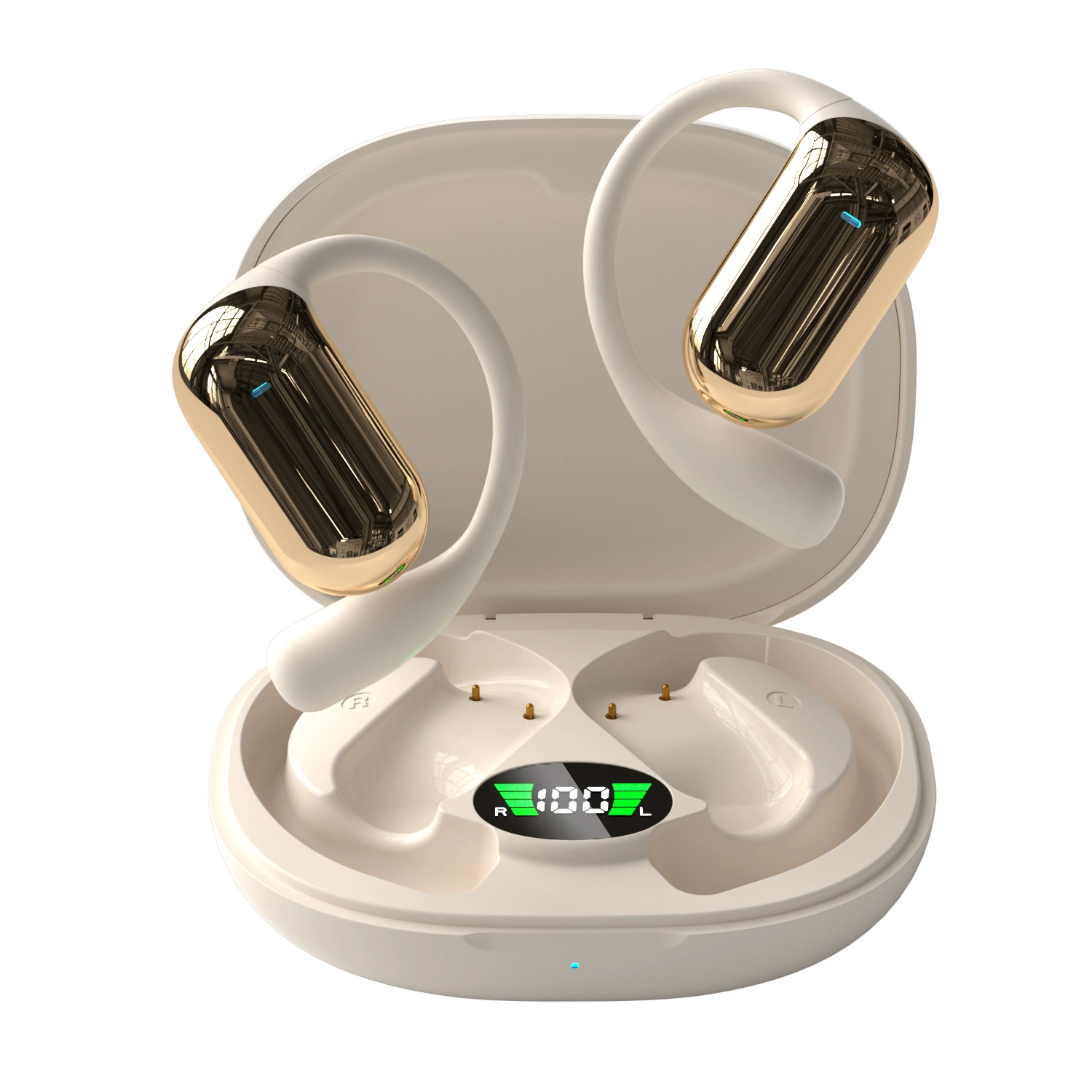 Open‑ear Bluetooth headset Q16, wireless OWS, AI translation option, open‑ear mount