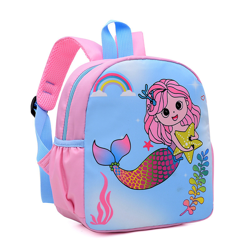 Comercio exterior sirena jardín de infantes mochila de dibujos animados 1-6 años mochila de unicornio pequeño dinosaurio transfronterizo mochila