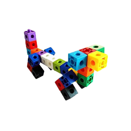 Cubical block set, versatile kindergarten preschool construction toy, plastic interlocking educational puzzle for children, intelligence development