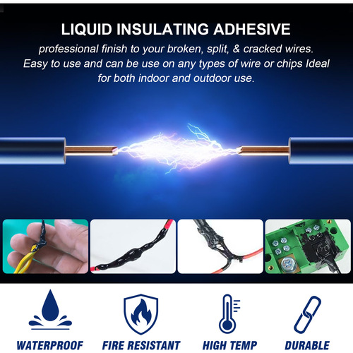 EELHOE liquid insulating tape lithium battery sealant circuit board waterproof bonding flame retardant high temperature resistance