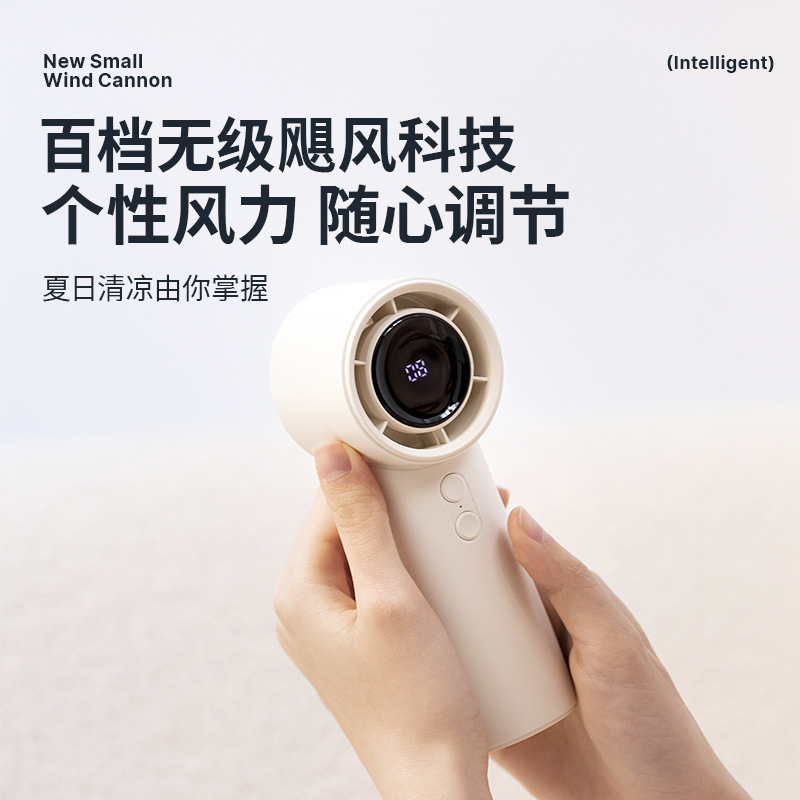 2025 新製品高速ハンドヘルドファンスマートデジタルディスプレイミニポータブル USB 充電屋外ハンドヘルド小型ファン|undefined