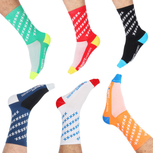New model cycling socks, mid-calf sports running durable breathable outdoor hiking socks