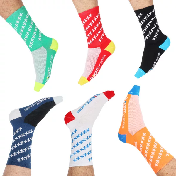 New Bicycle Cycling Socks Mid-tube Sports Running Wear-resistant Breathable Outdoor Climbing Socks