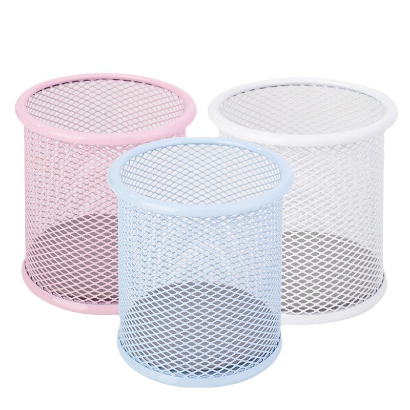 Deli / Dely Color Metal Pen Holder Estudiantes adorables niños almacenamiento creativo caja de lápiz exquisita multifuncional