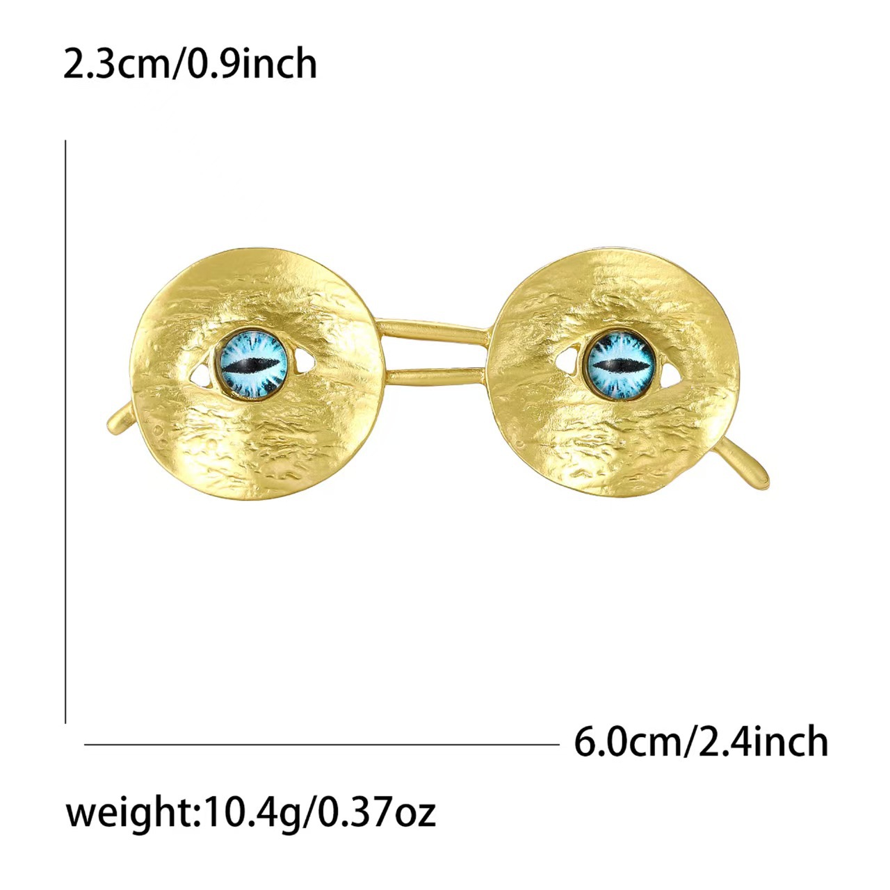 New Personalized Retro Alloy Enamel Glasses Brooch Simple and Creative Men's and Women's Suit Coat Corsage Jewelry Pin