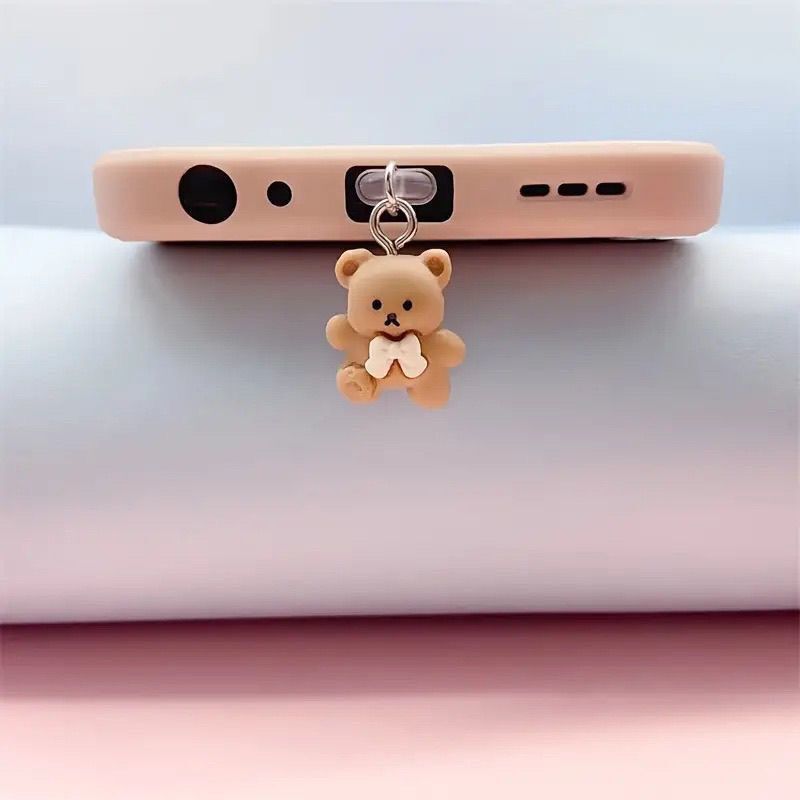 Rabbit mobile phone charging port dust plug type-c earphone dust plug mobile phone decorative hole charging port power plug