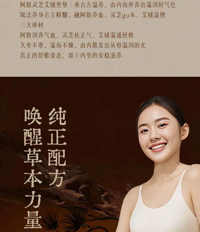 Zhong Yang Fang Moxa Warming Seat Cushion Adjustable Heat Therapy Mugwort Ai Rong Cushion Gift Box Set overview