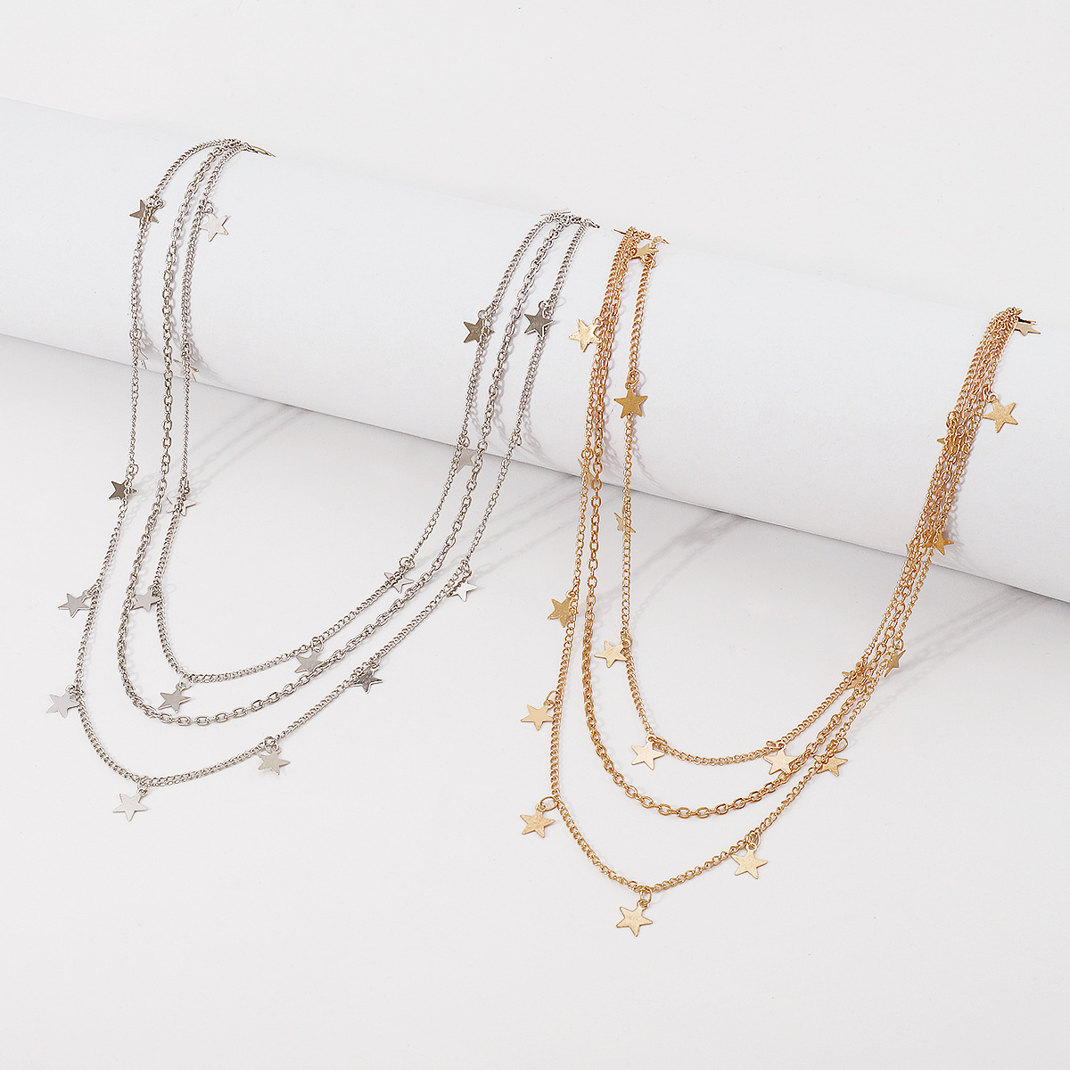 Fashion Pentagram CCB Iron Plating Waist Chain