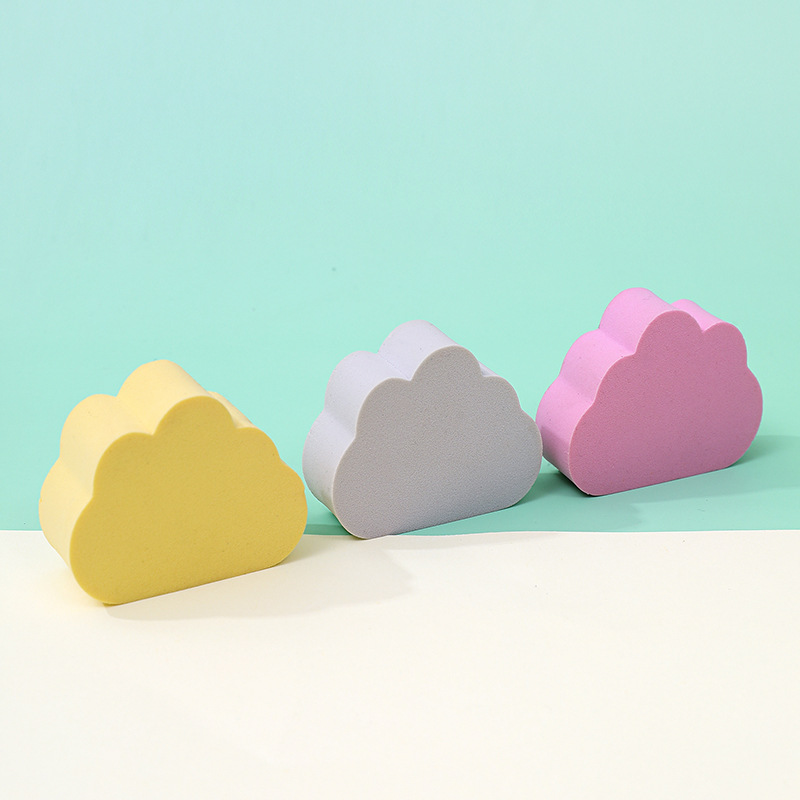 La borla de polvo de nube personalizada de fábrica no come polvo, transfronterizo no látex, superficie plana, esponja de maquillaje, colchón de aire, seco y húmedo