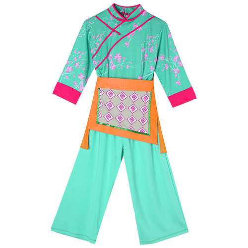 Yangko costume performance costume for women new summer village girl tea dance costume ethnic dance square dance suit 2301