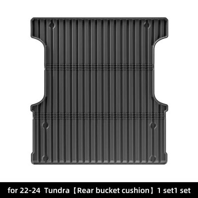 Mats Tpe Rear Bucket Mats Trunk Mat - 22-24-tundra-rear-bucket-pad-black