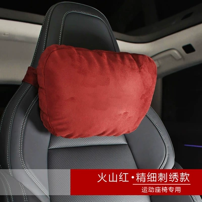 Headrest — krypton double strap sports seat headrest - lynk-co-red-neck-pillow