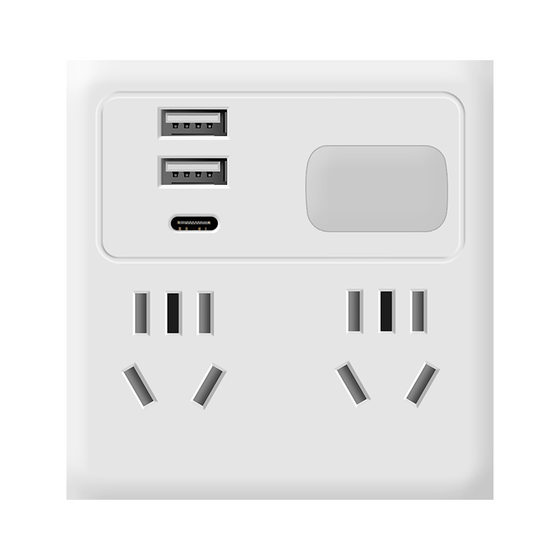 86-type socket Rubik's Cube one-turn multi-position sub-control switch extension night light socket one-turn six-socket USB converter