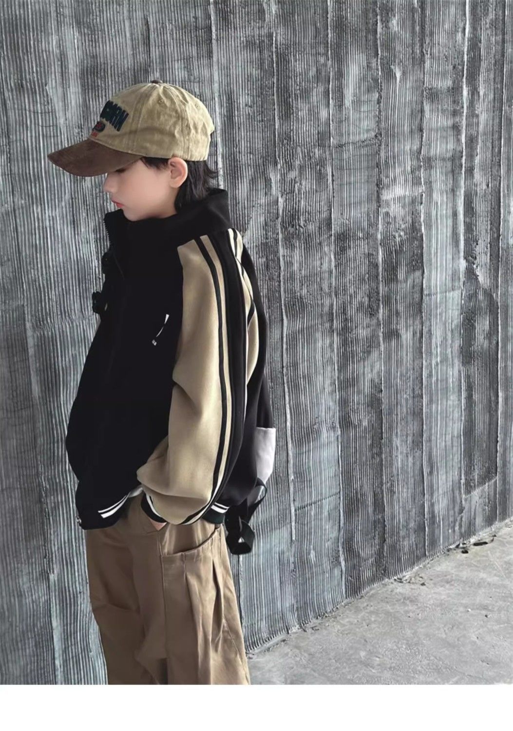 2024 neue lose Frühling und Herbst vielseitige Strickjacke, Mädchen hübscher Hoodie, Baseball-Jacke, trendy_voghion.com