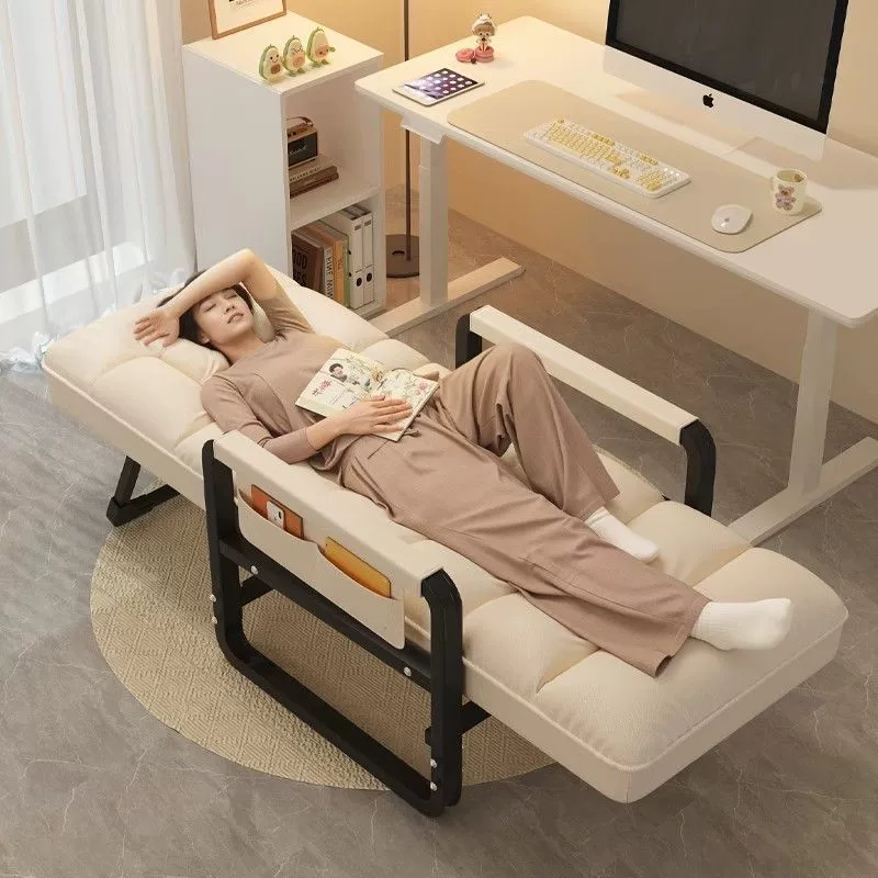 Складной шезлонг Сидящий лежачий домовой балкон стул новый ленивый диван кресло в офисе перерыв на сиесту стул
