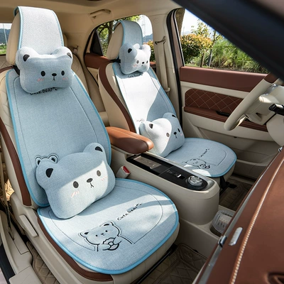 Seat cushion, seat cover, Bear Cartoon Four