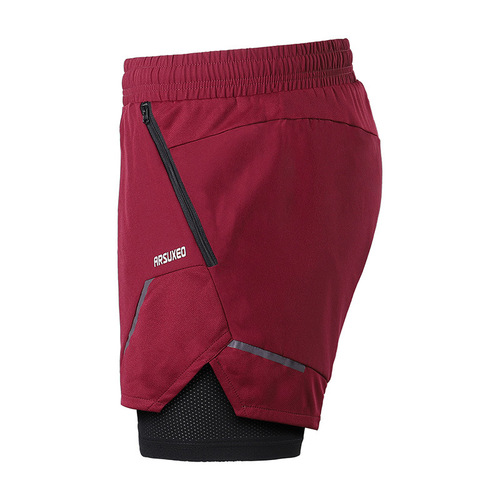 Aisu Oxia outdoor sports running fitness shorts men's breathable, anti-glare, anti-wear, quick-drying and sweat-absorbent cross-border B210