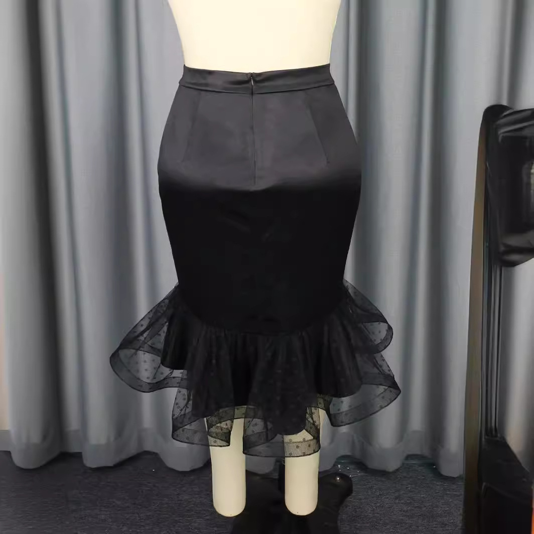 Women's Clothing Skirt Solid Color Party Gathering Skirt Skirt_voghion.com