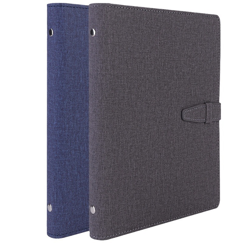 Deli 3309 A5 Cuaderno de hojas sueltas de oficina portátil de negocios Bloc de notas de trabajo minutos de reunión