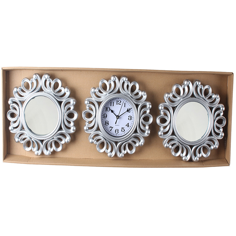 Reloj de pared europeo/americano moderno simple, reloj triple decorativo, reloj de cuarzo creativo de moda para sala/comedor