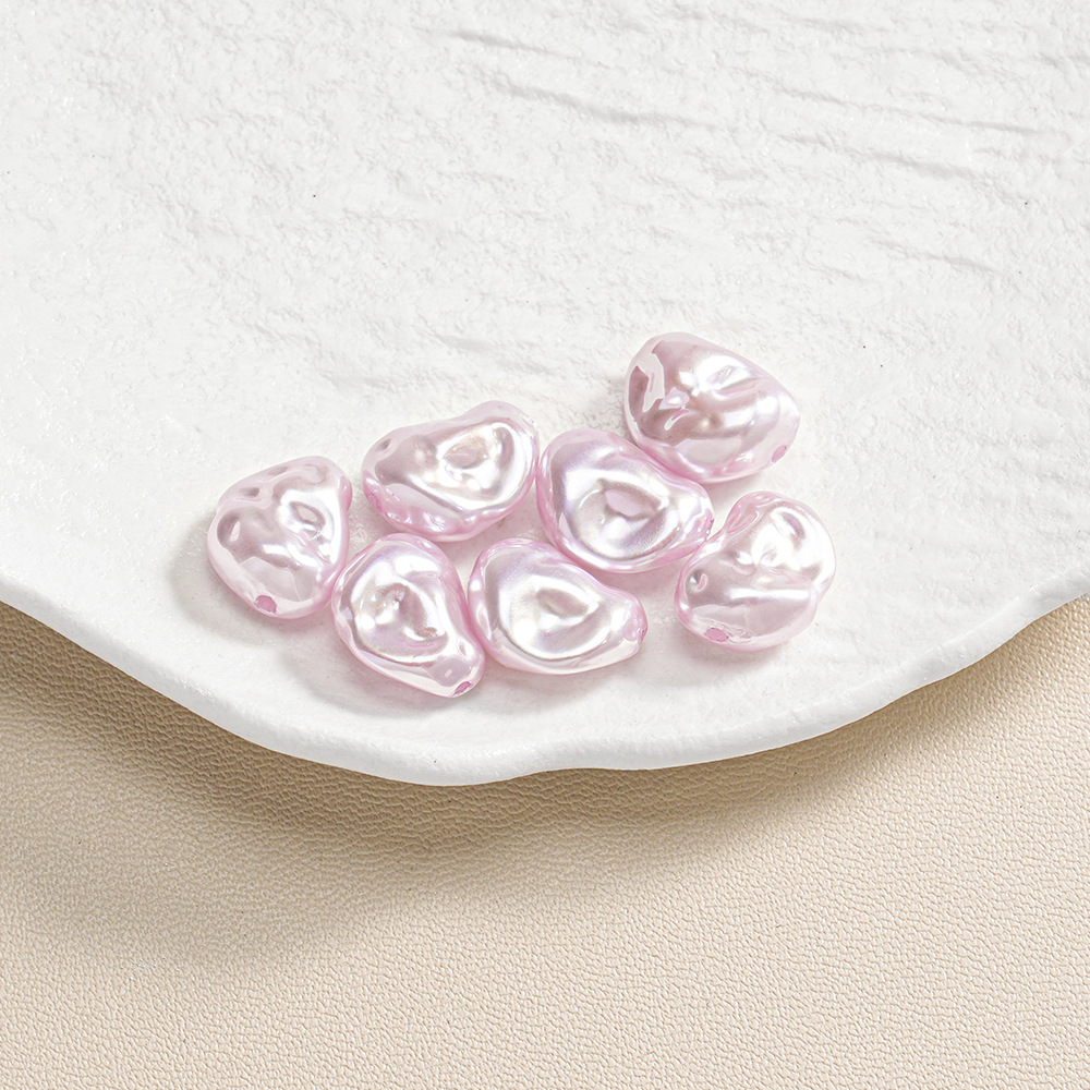 30 ABS barroco de forma especial piedra pequeña perla ovalada con cuentas pulsera de bricolaje collar accesorios de joyería lote suelto