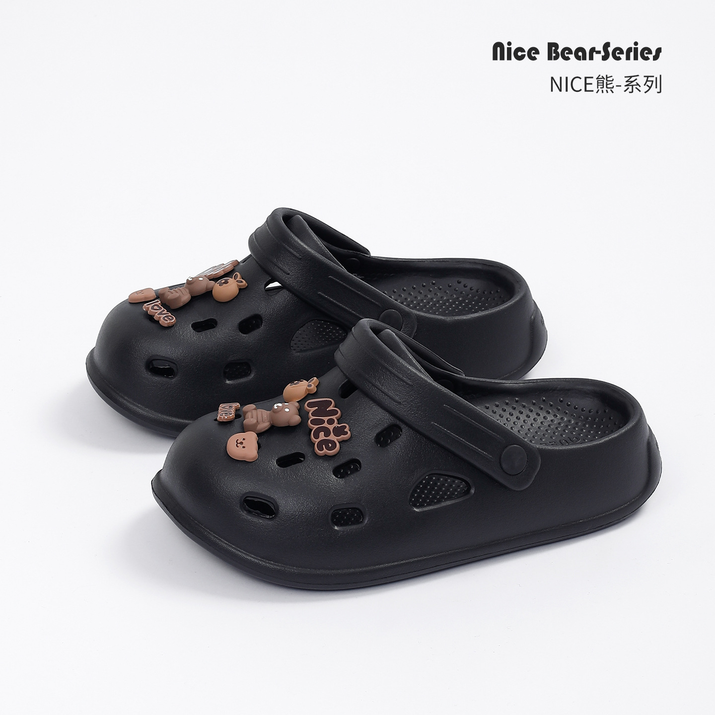 Paar-Krokodilschuhe, Damen-Sommerschuhe mit Scheißgefühl, dicken Sohlen, 2026, neue Cartoon-Eva-Baotou-Strand-Rutsch-Hausschuhe