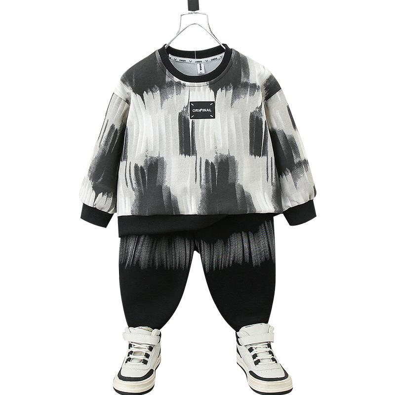 5806 Ultraman ropa para niños traje de suéter de otoño para niños 2025 nuevo traje deportivo de dos piezas para niños de primavera y otoño