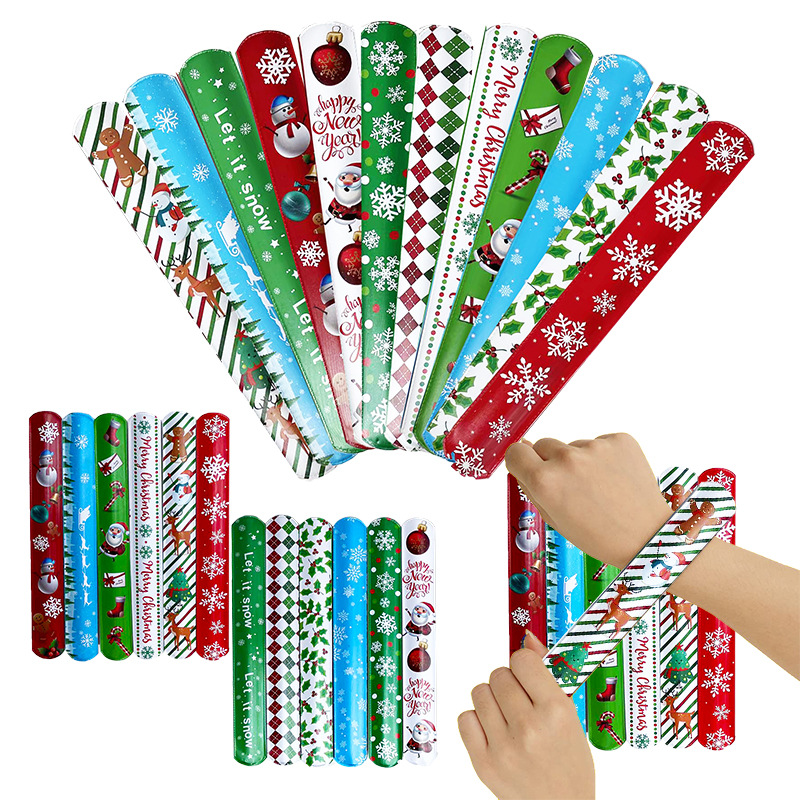 En stock de suministro Snap anillo de Navidad Snap anillo de la fiesta de los niños joyería de Navidad Snap anillo