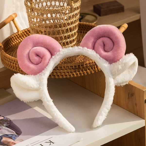 Pink sheep horns