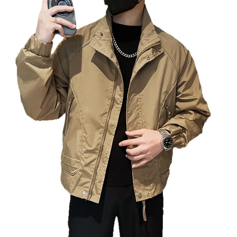 香港風oversizeコート男性秋冬厚手hiphop冬服デニムジャケット|undefined